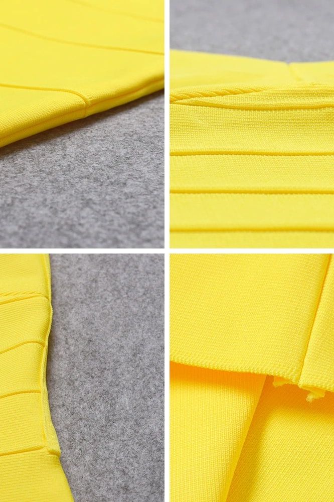 Maya Bandage Mini Dress - Sun Yellow