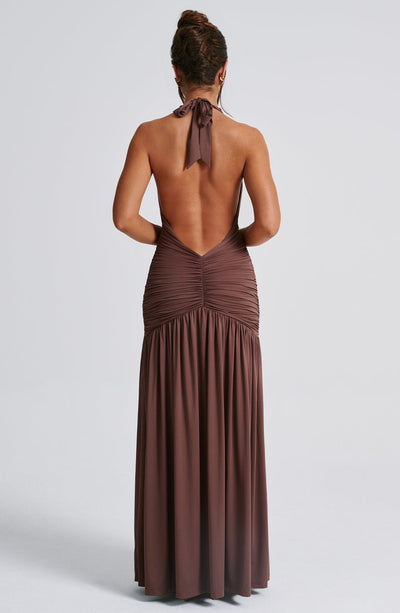 Velvet Deep V-Neck Wrap Waist Bodycon Midi Dress