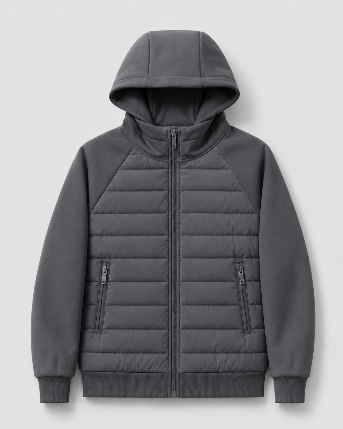 Men's Hybrid Quilted Hooded Jacket