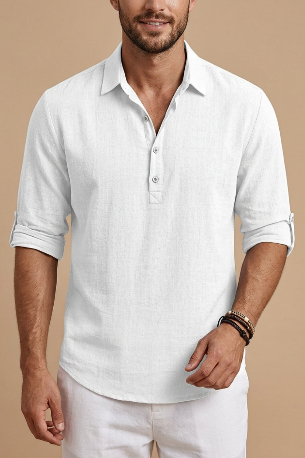 Men's Button Polo Shirt – Lightweight Summer Top
