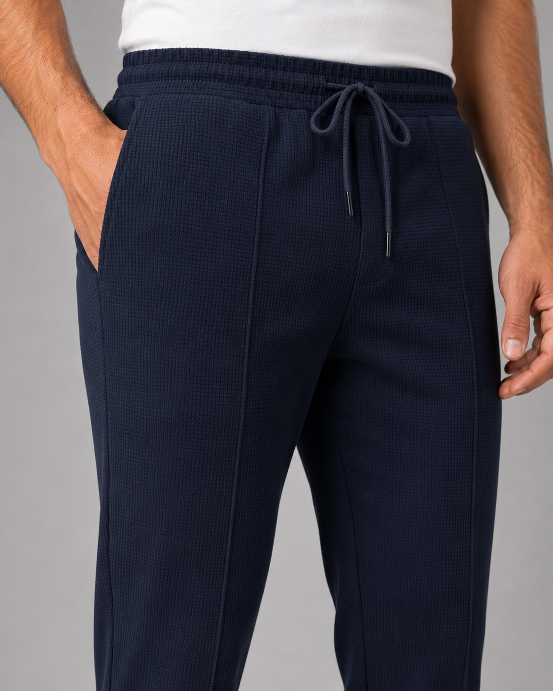 Collared Zip Jacket and Tapered Joggers Two Piece Set
