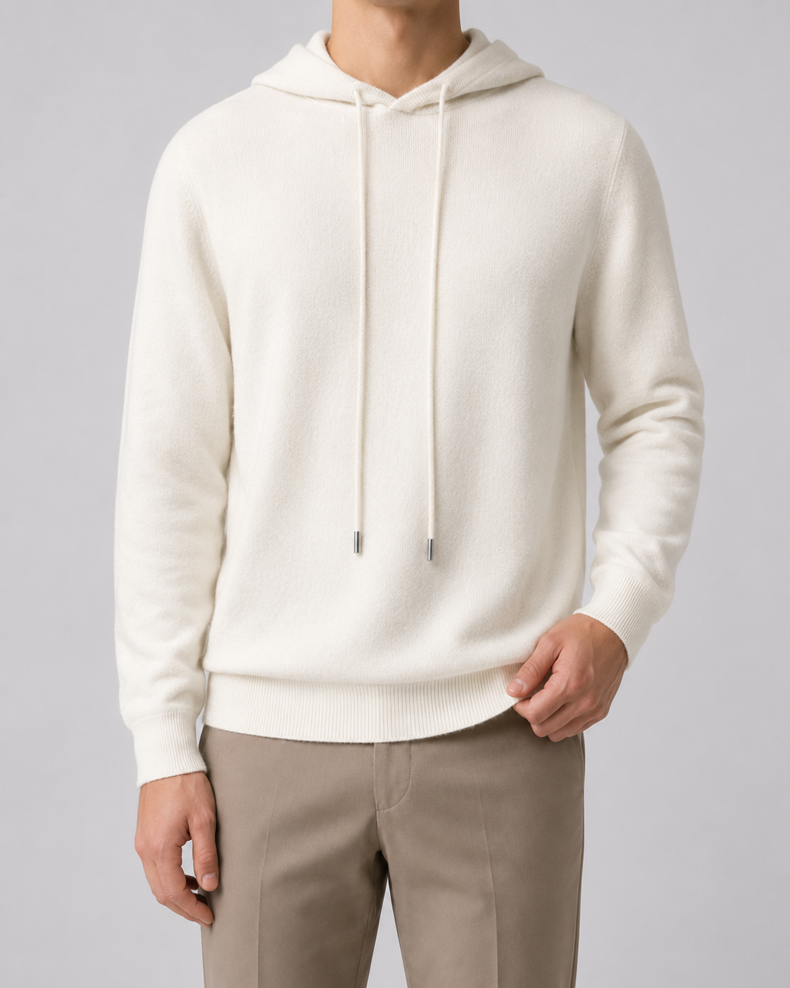 Men's Wool Knit Hoodie