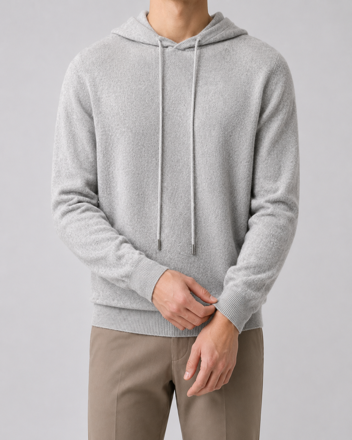 Men's Wool Knit Hoodie