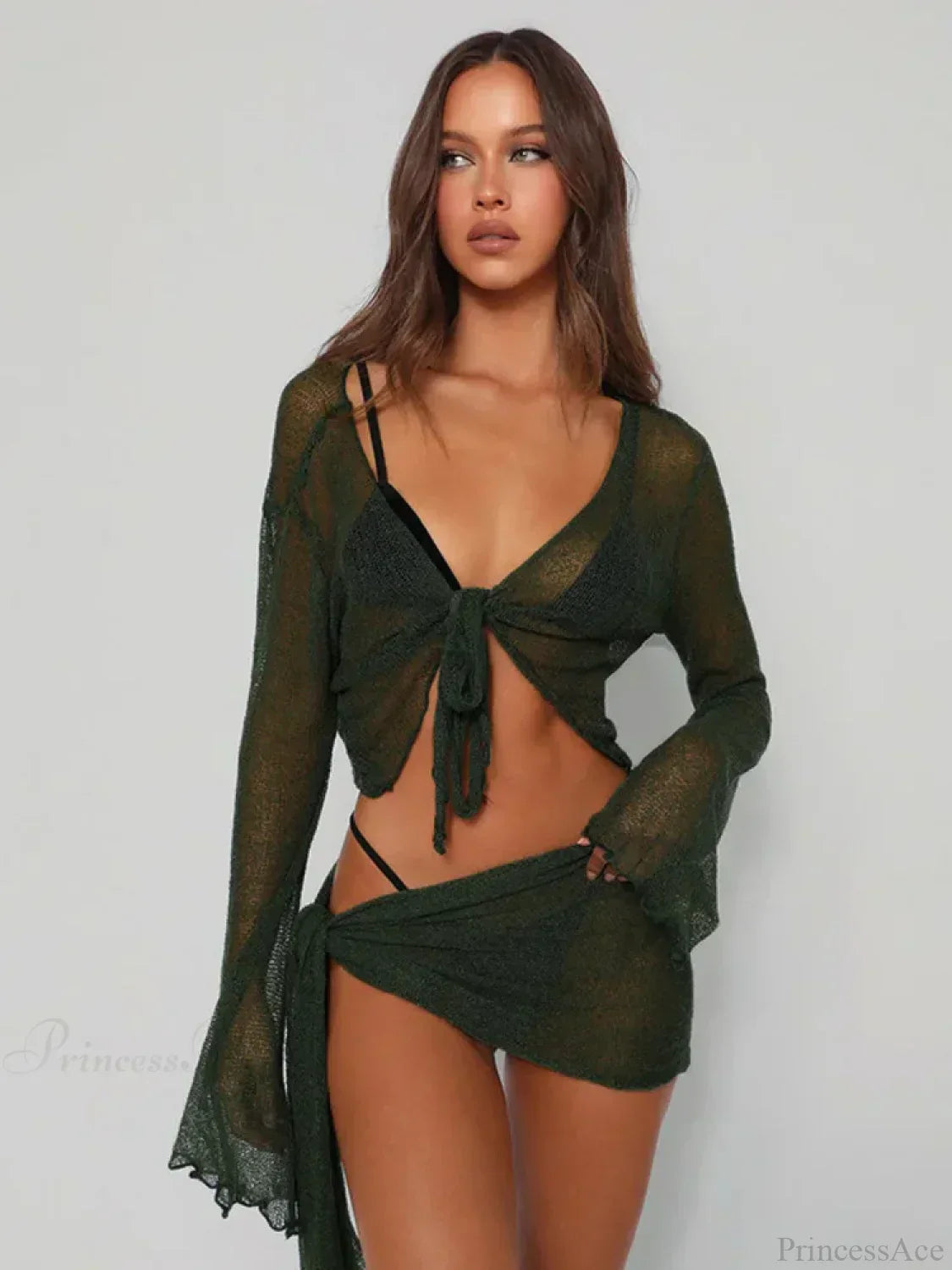 Mesh Two-Piece Party Mini Dress - View 2