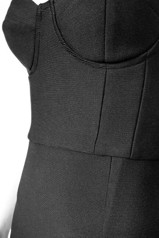 Mia Bodycon Midi Dress - Classic Black