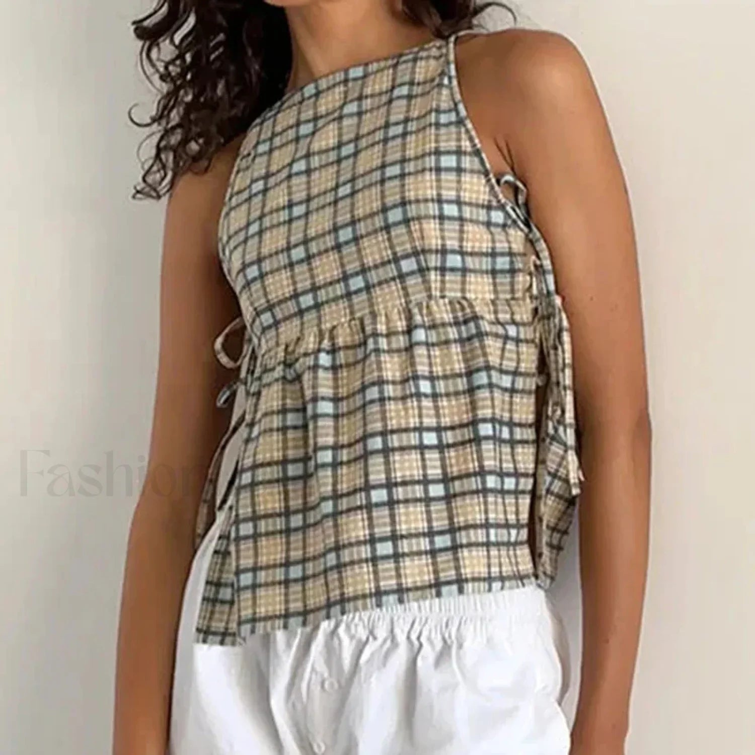 Milkmaid Side-Tie Crop Top