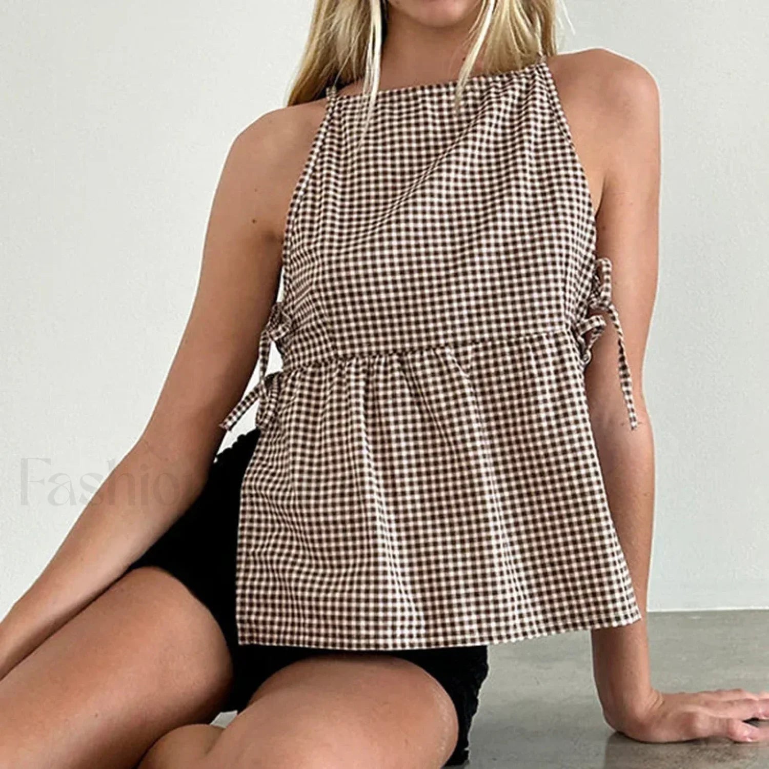 Milkmaid Side-Tie Crop Top