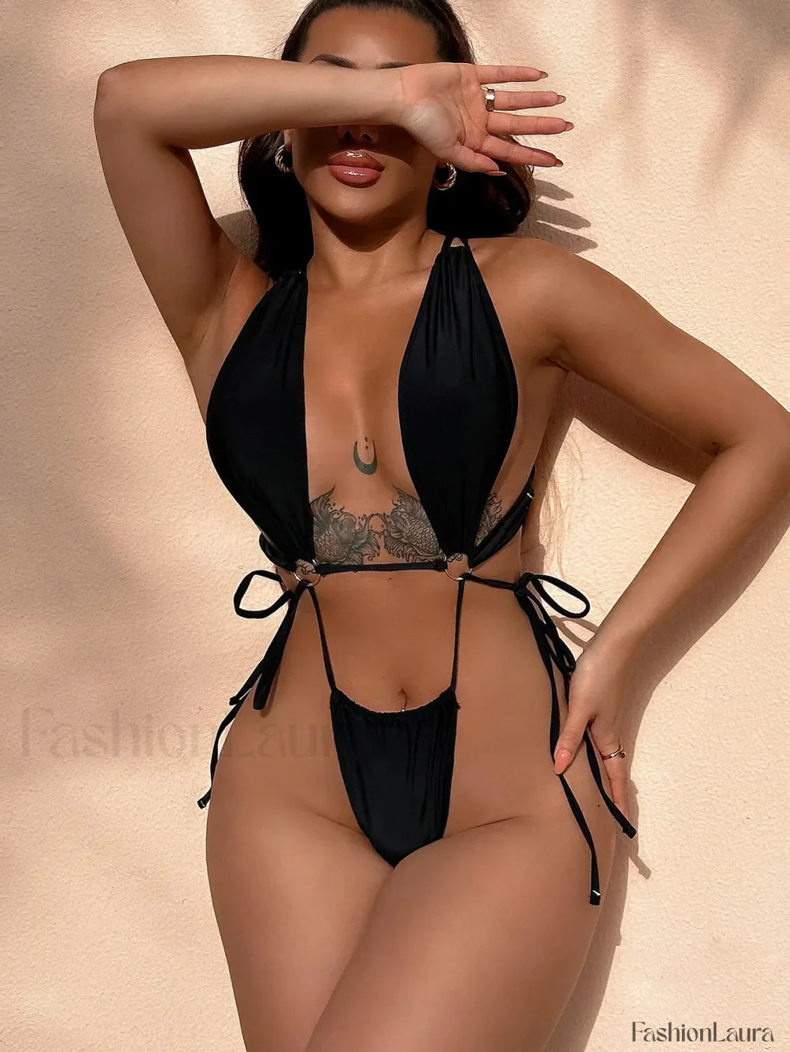 Mini Low Waist Thong One Piece