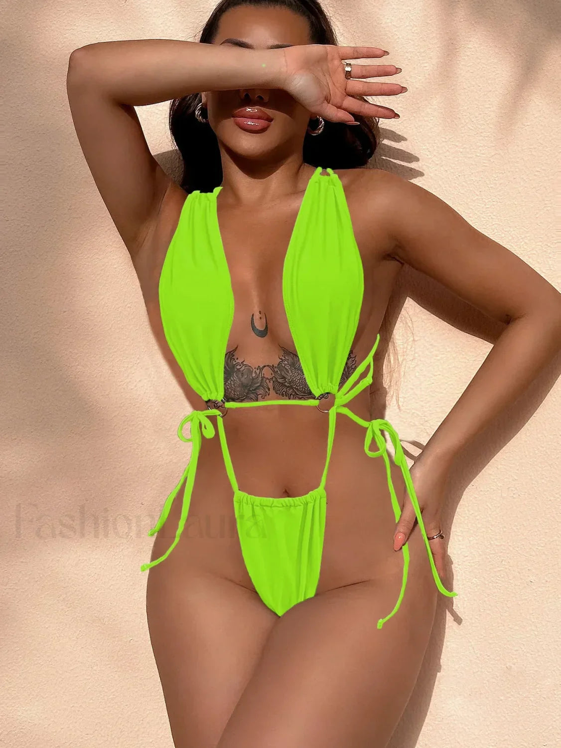 Mini Low Waist Thong One Piece