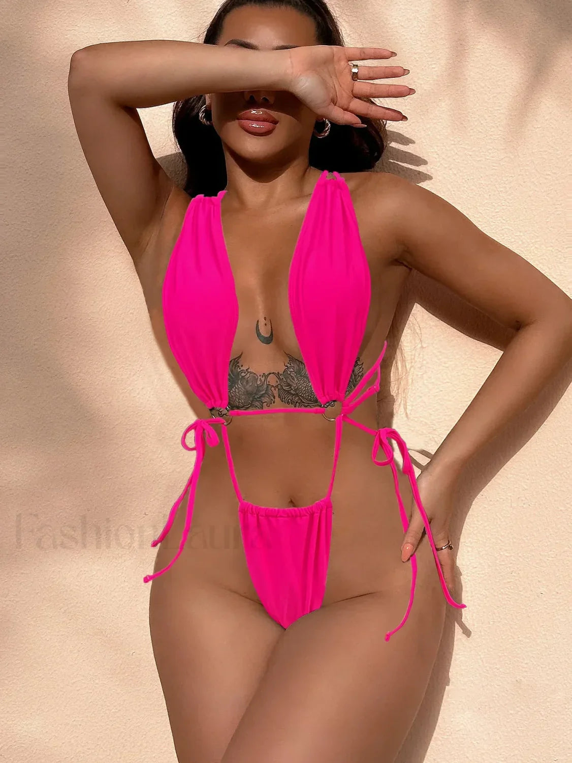 Mini Low Waist Thong One Piece
