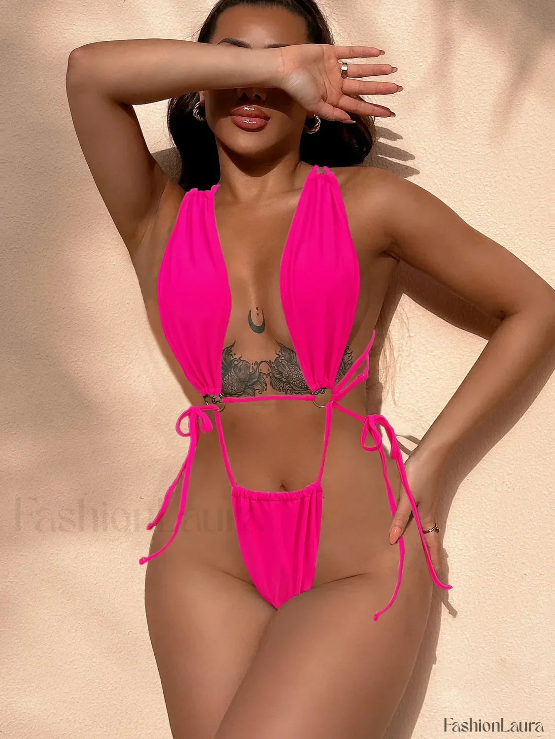Mini Low Waist Thong One Piece