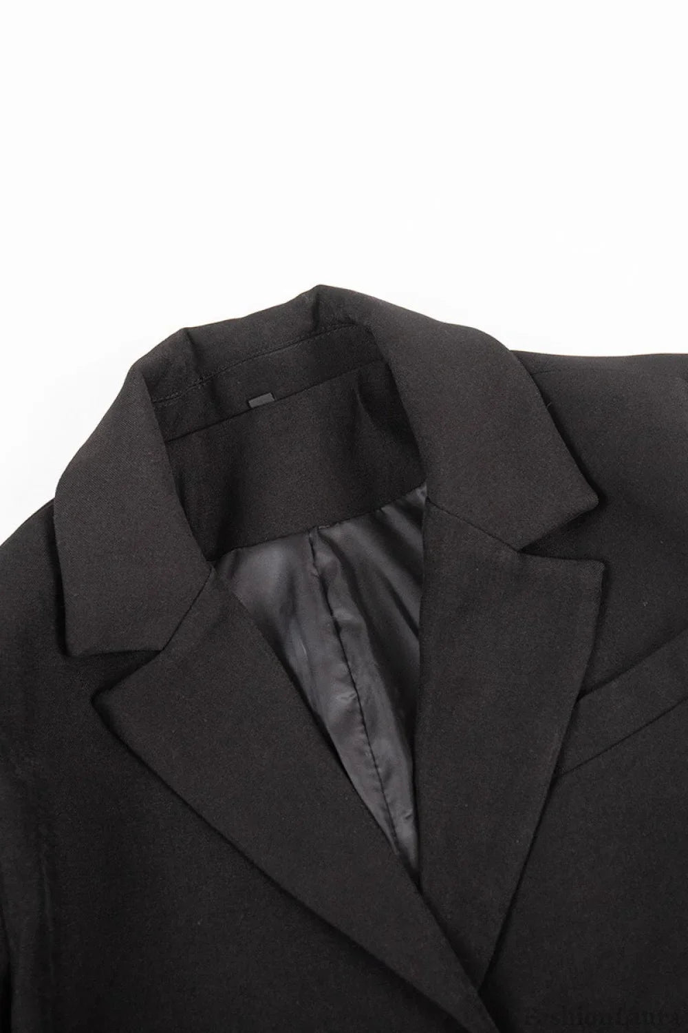 Mini Skirt with Lapel Blazer Two Piece Set