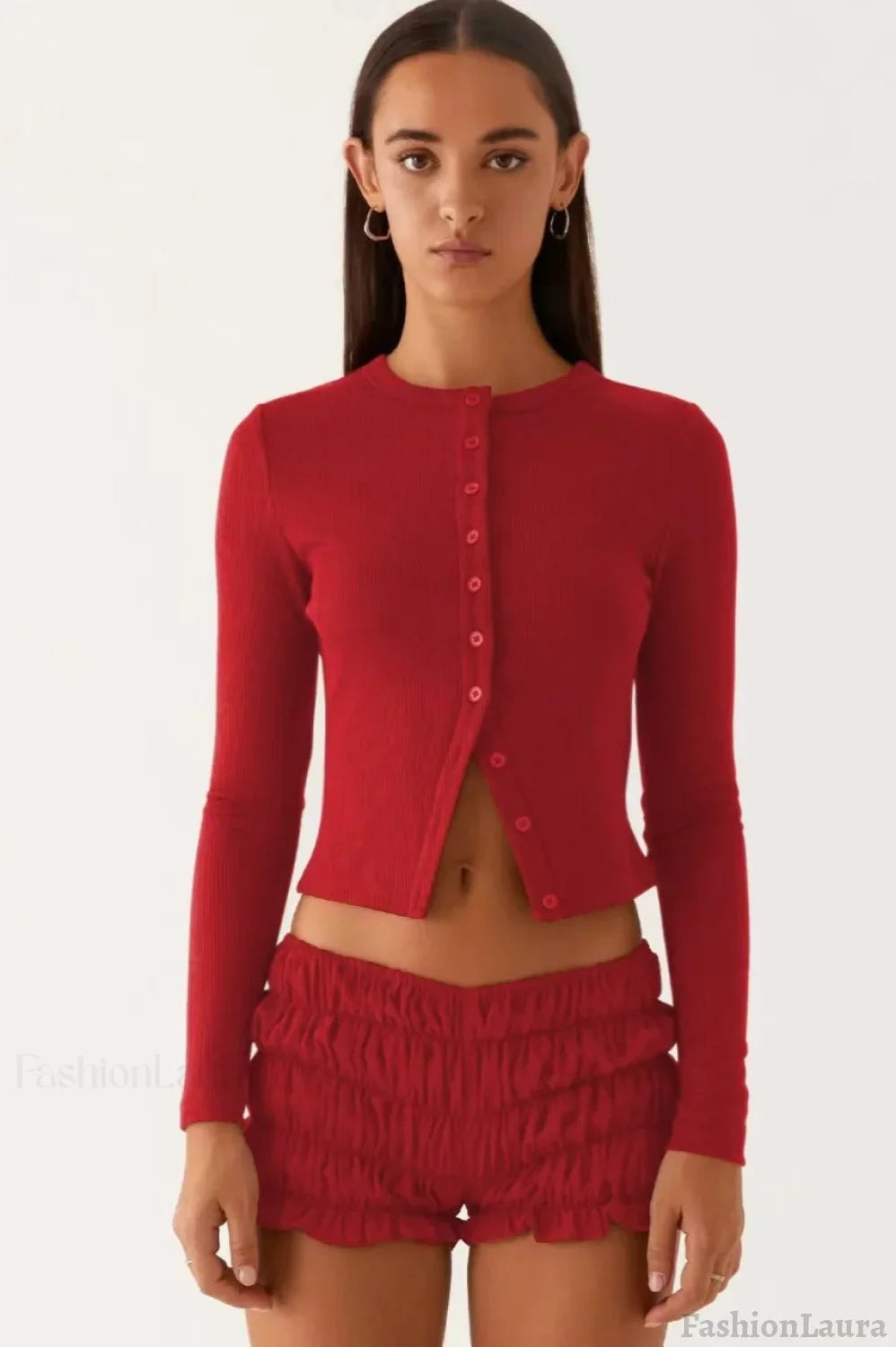 Minimalist Button Cardigan