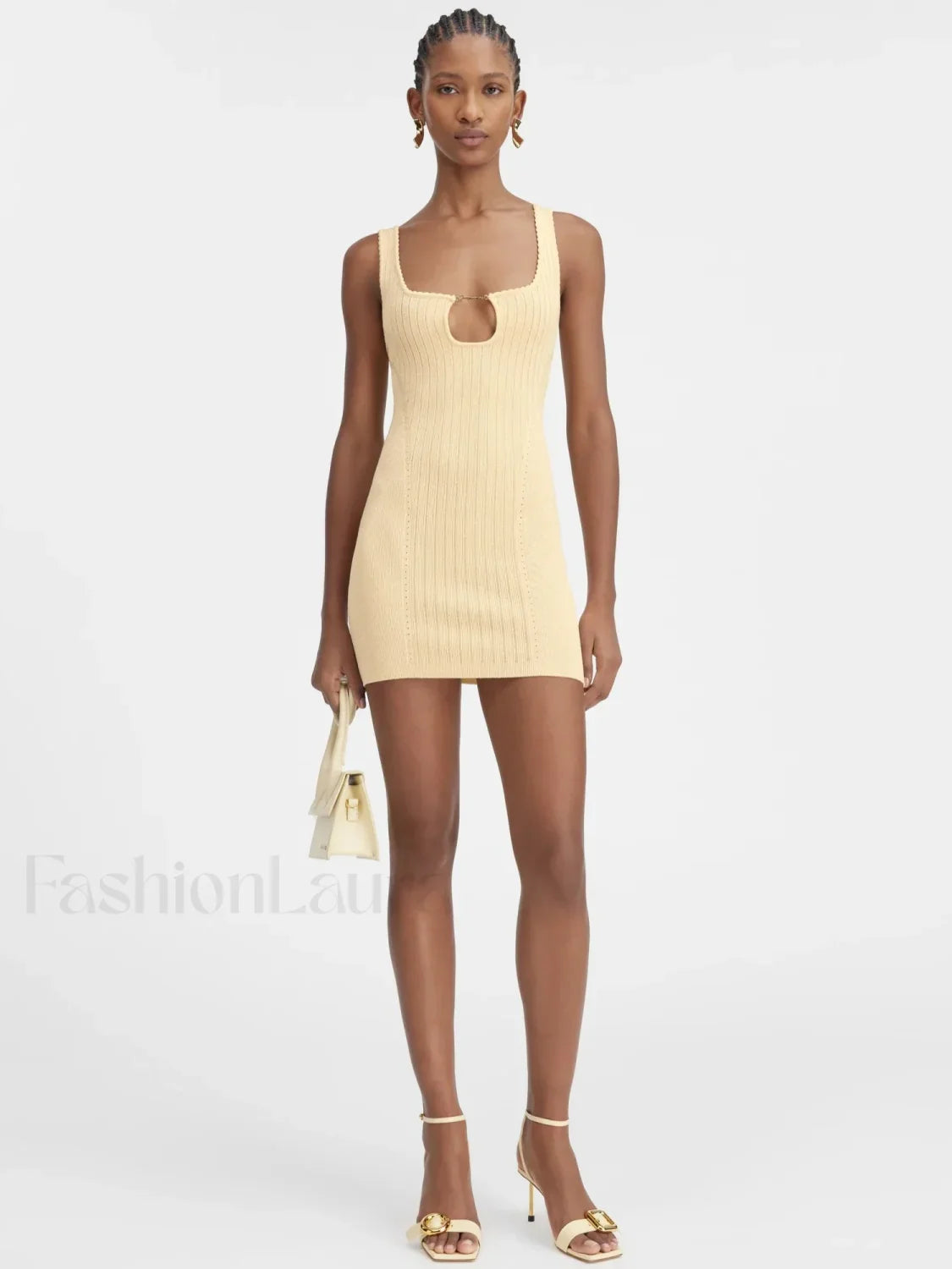 Minimalist Knit Party Mini Dress