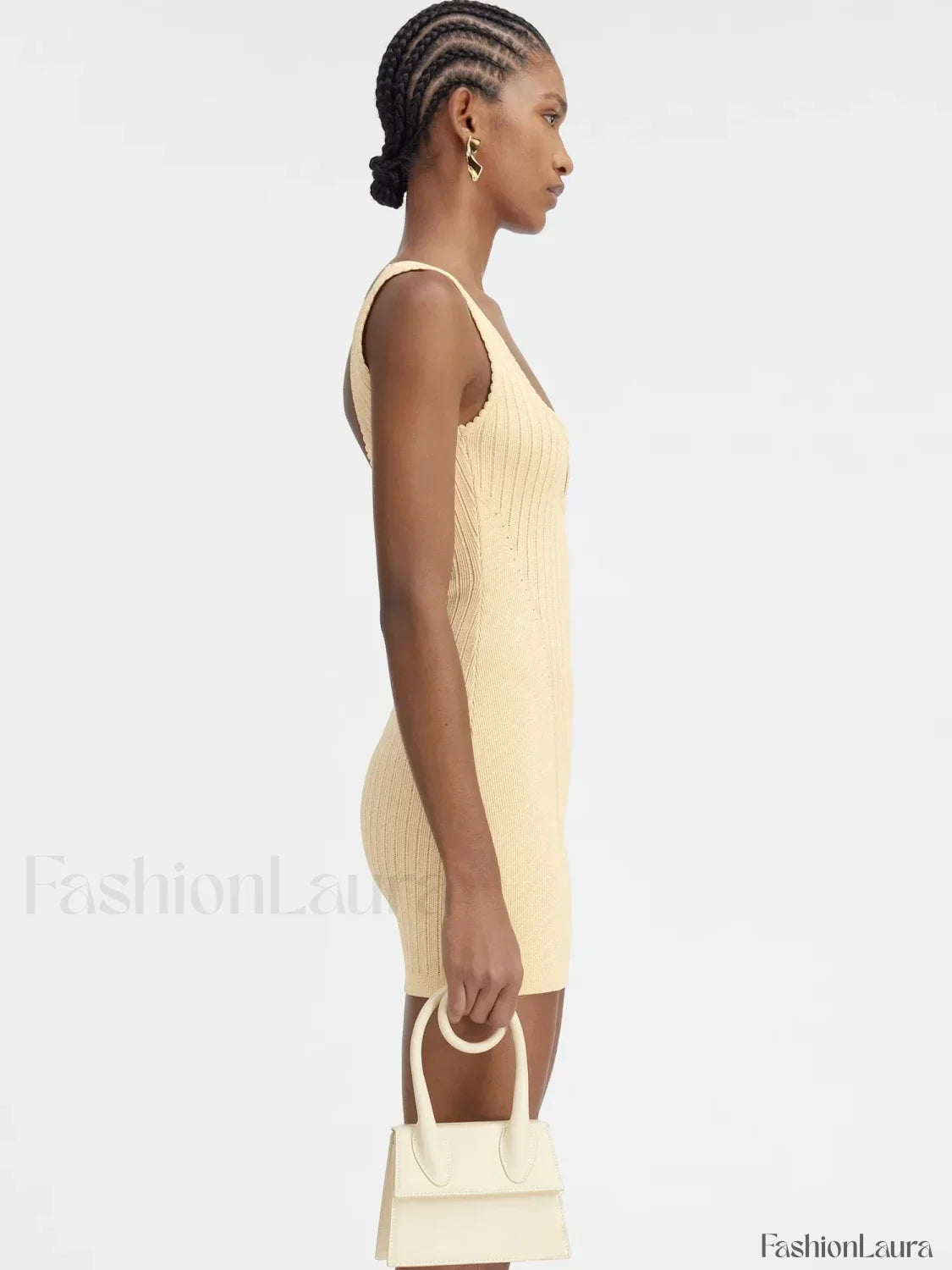 Minimalist Knit Party Mini Dress