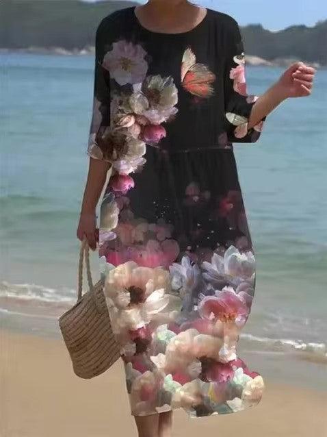 Kelsey Minimalist Floral Ceremony Dress Boutique Collection