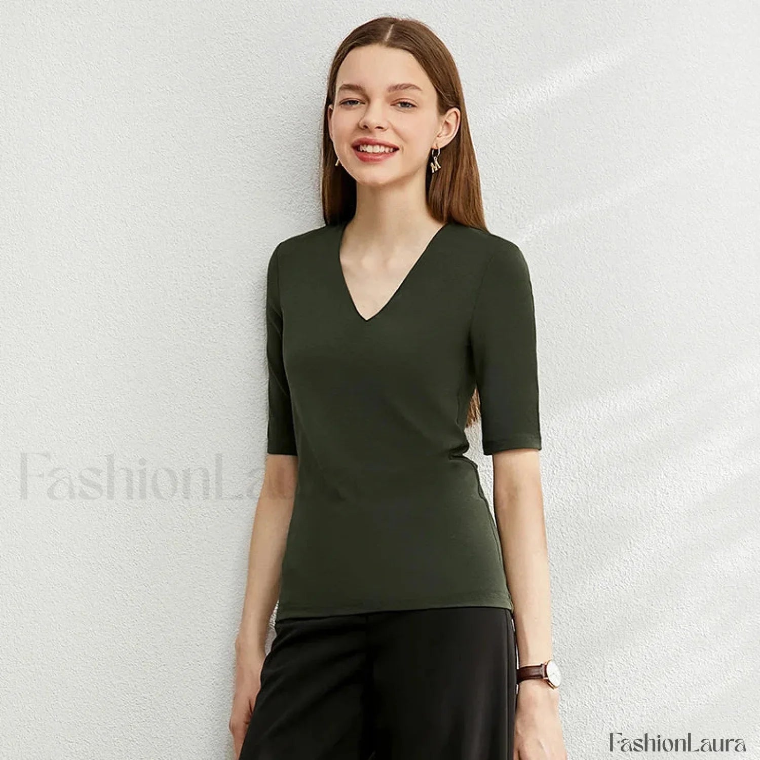 Modal Slim V-Neck T-Shirt