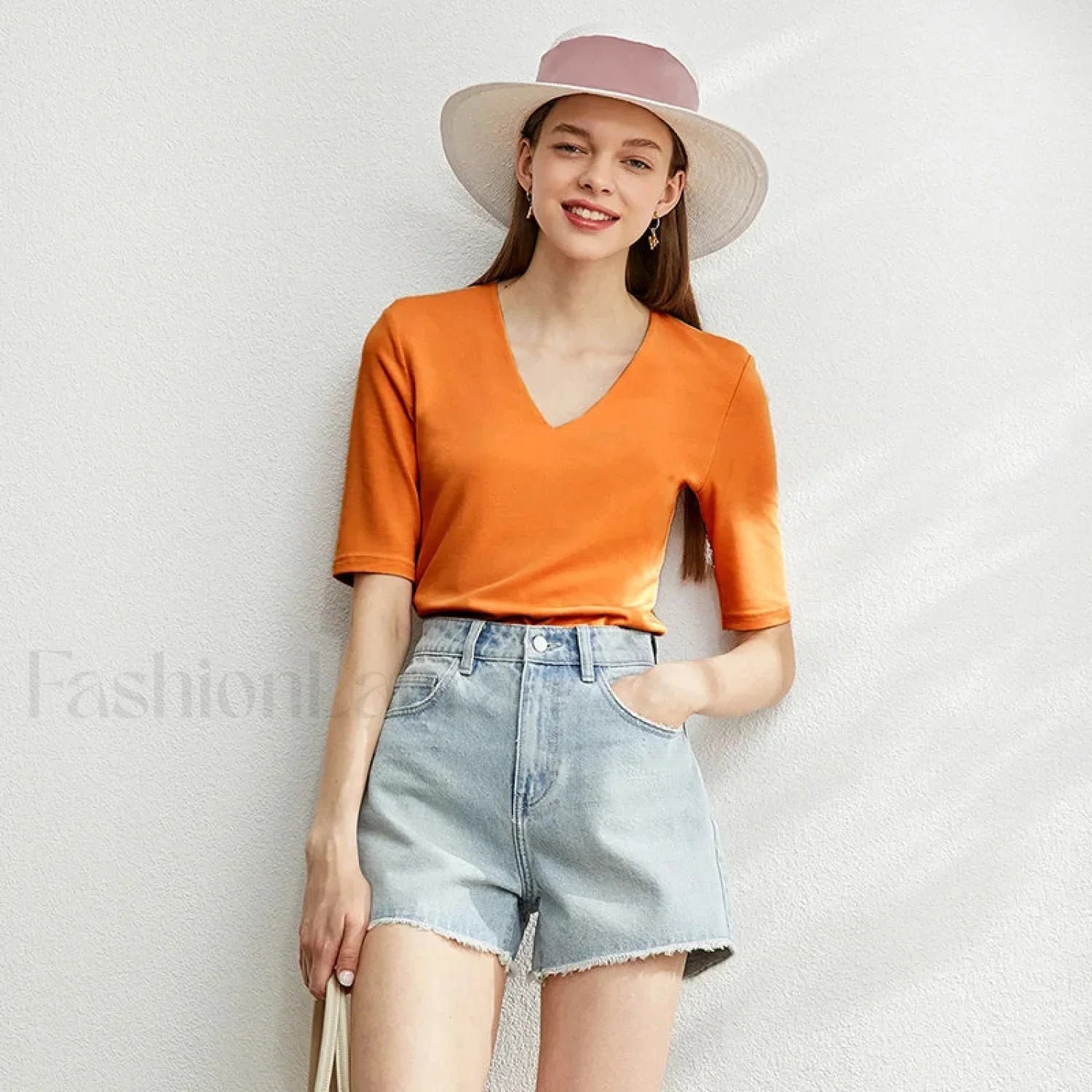 Modal Slim V-Neck T-Shirt