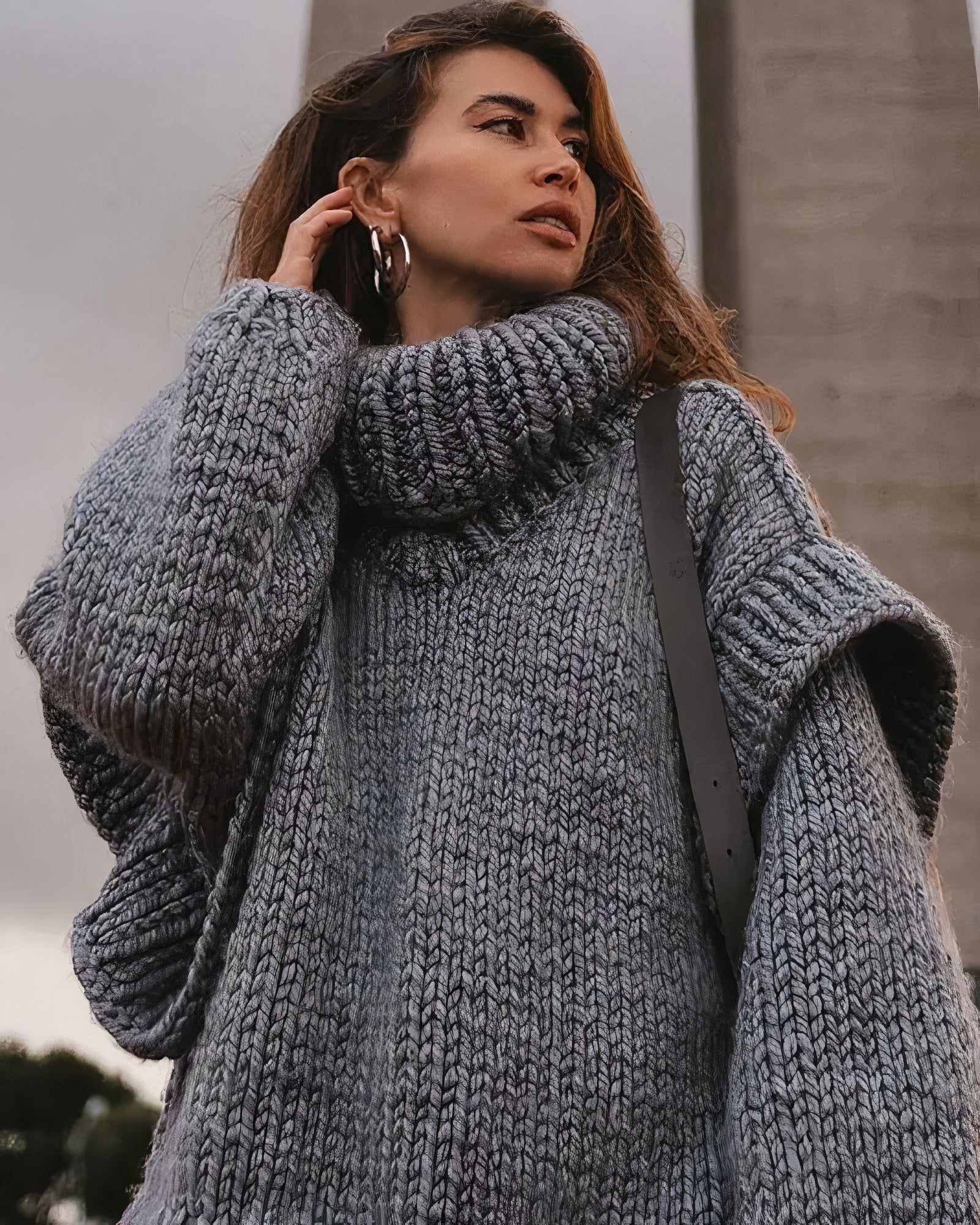 Trinidad Aesthetic Fashionable Knit Sweater Dress for Women Designer Edit