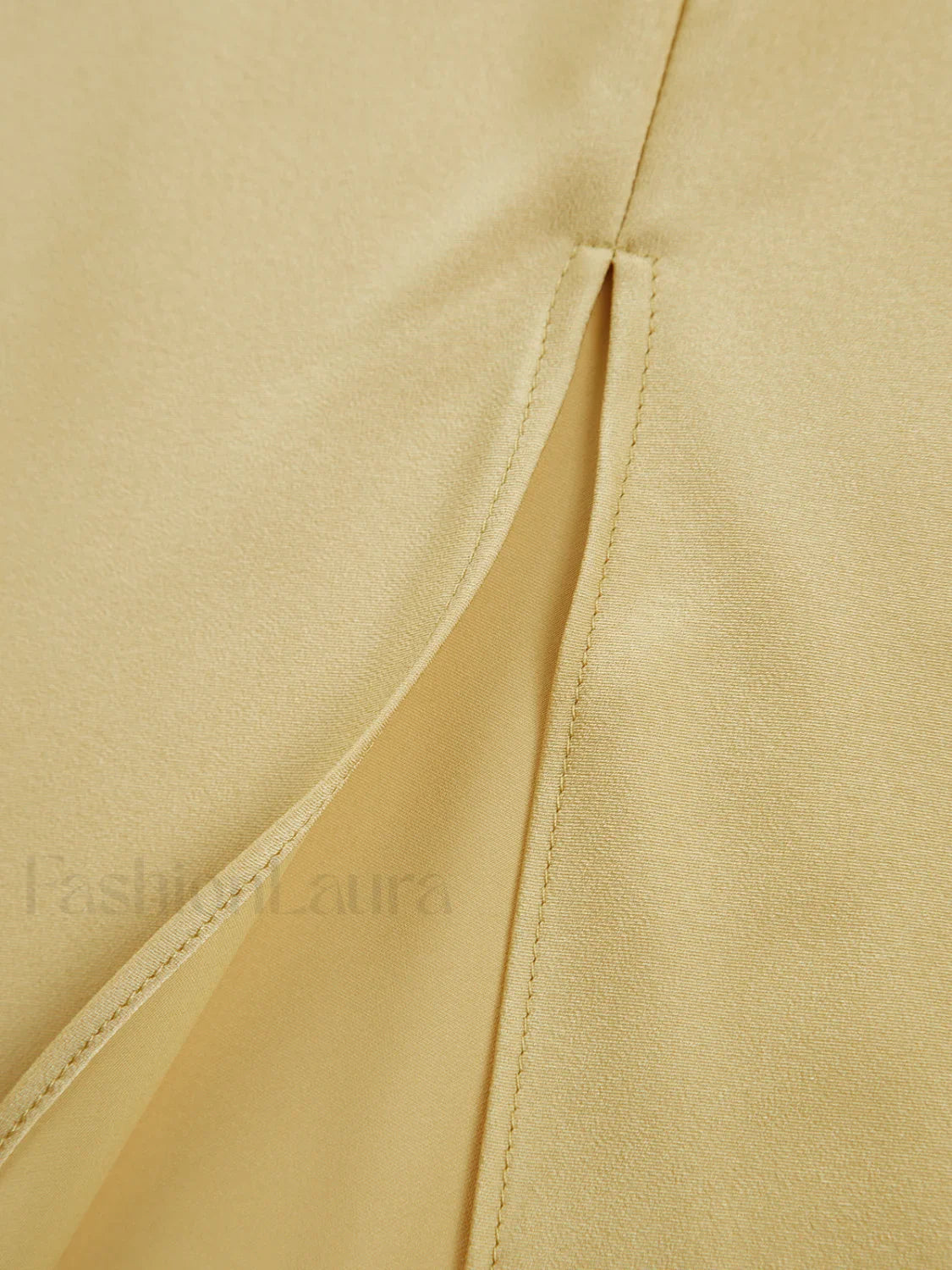 Moonlight Open Back Trendy Satin Slit Long Dress