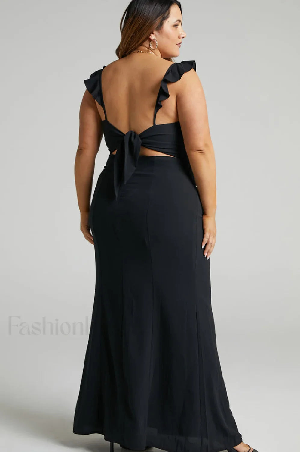 More Than This Charming Ruffle Strap Maxi Dress