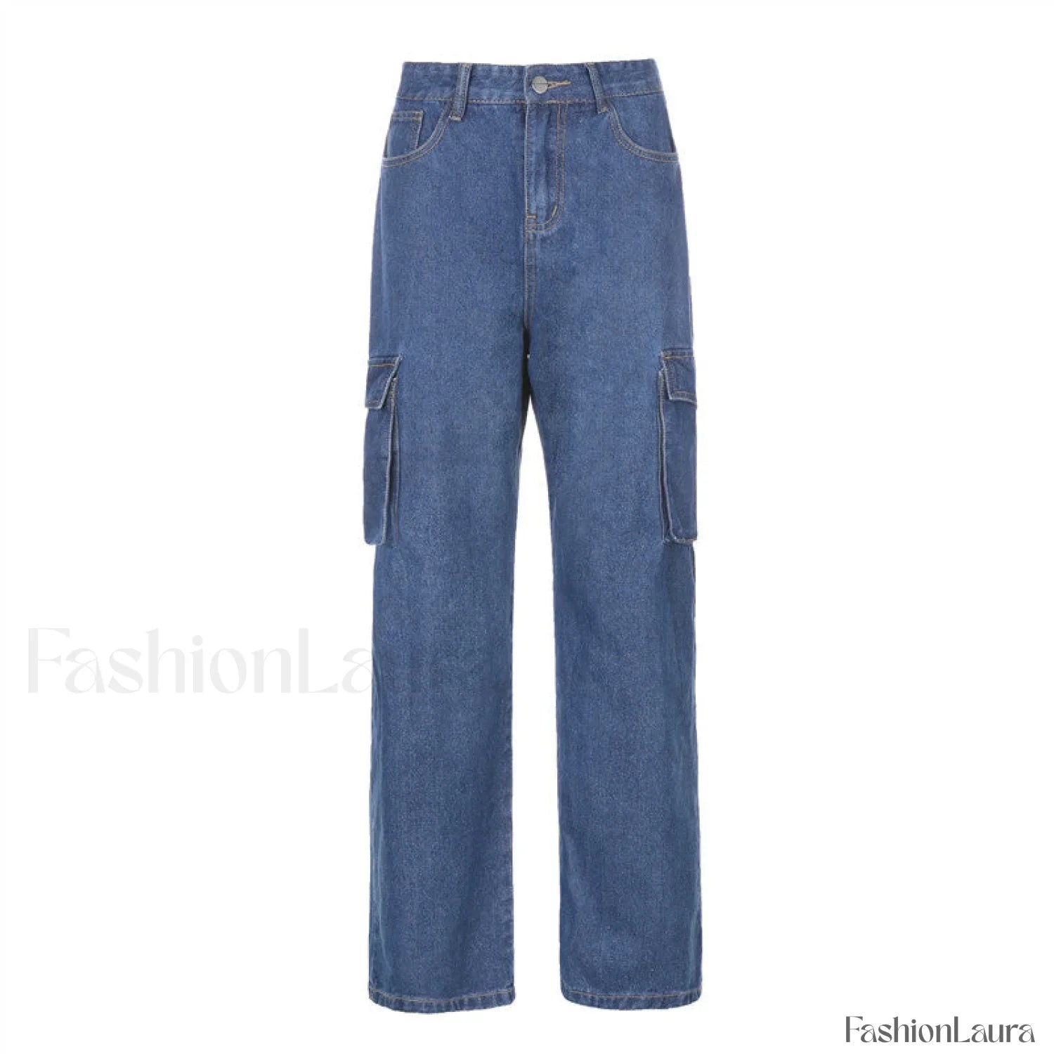 Multi Pockets Graceful Street Jeans