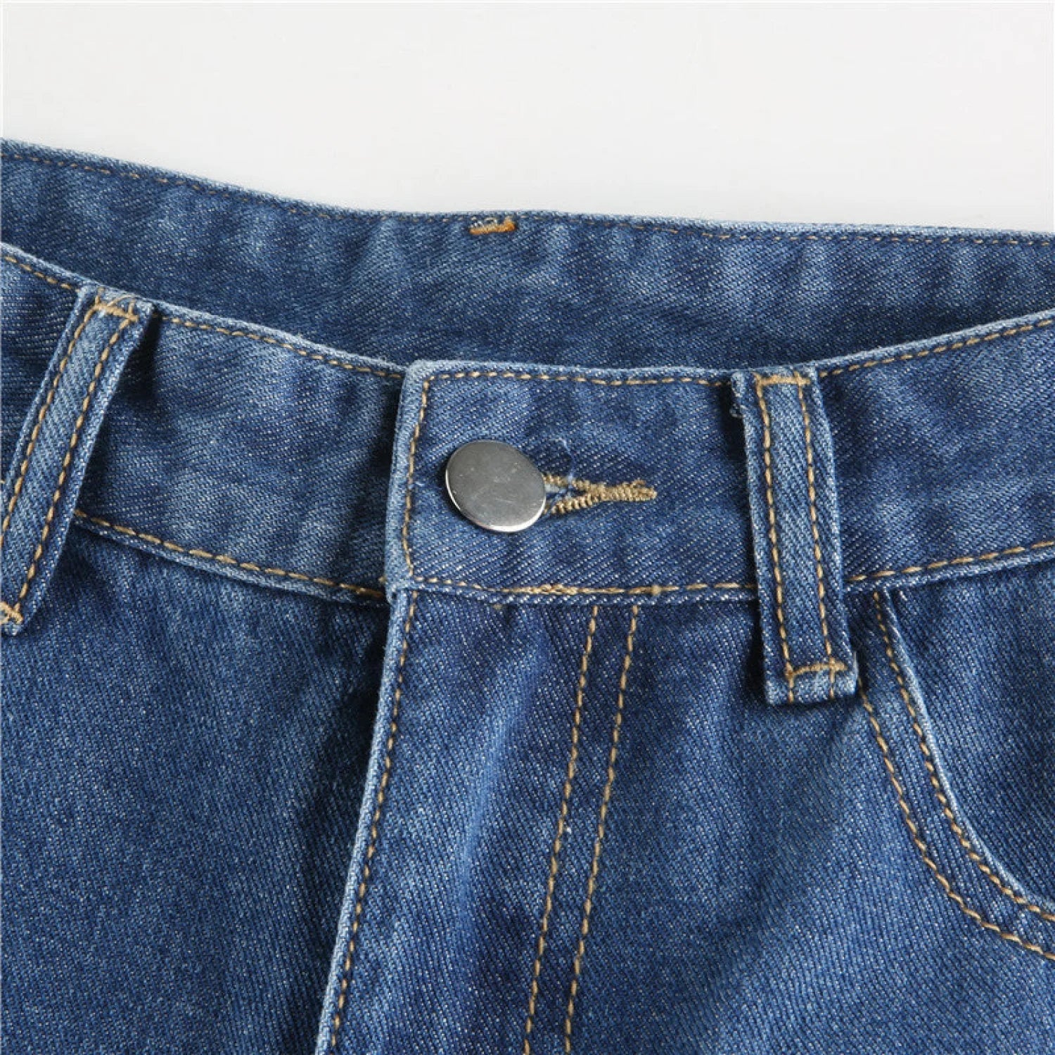 Multi Pockets Graceful Street Jeans