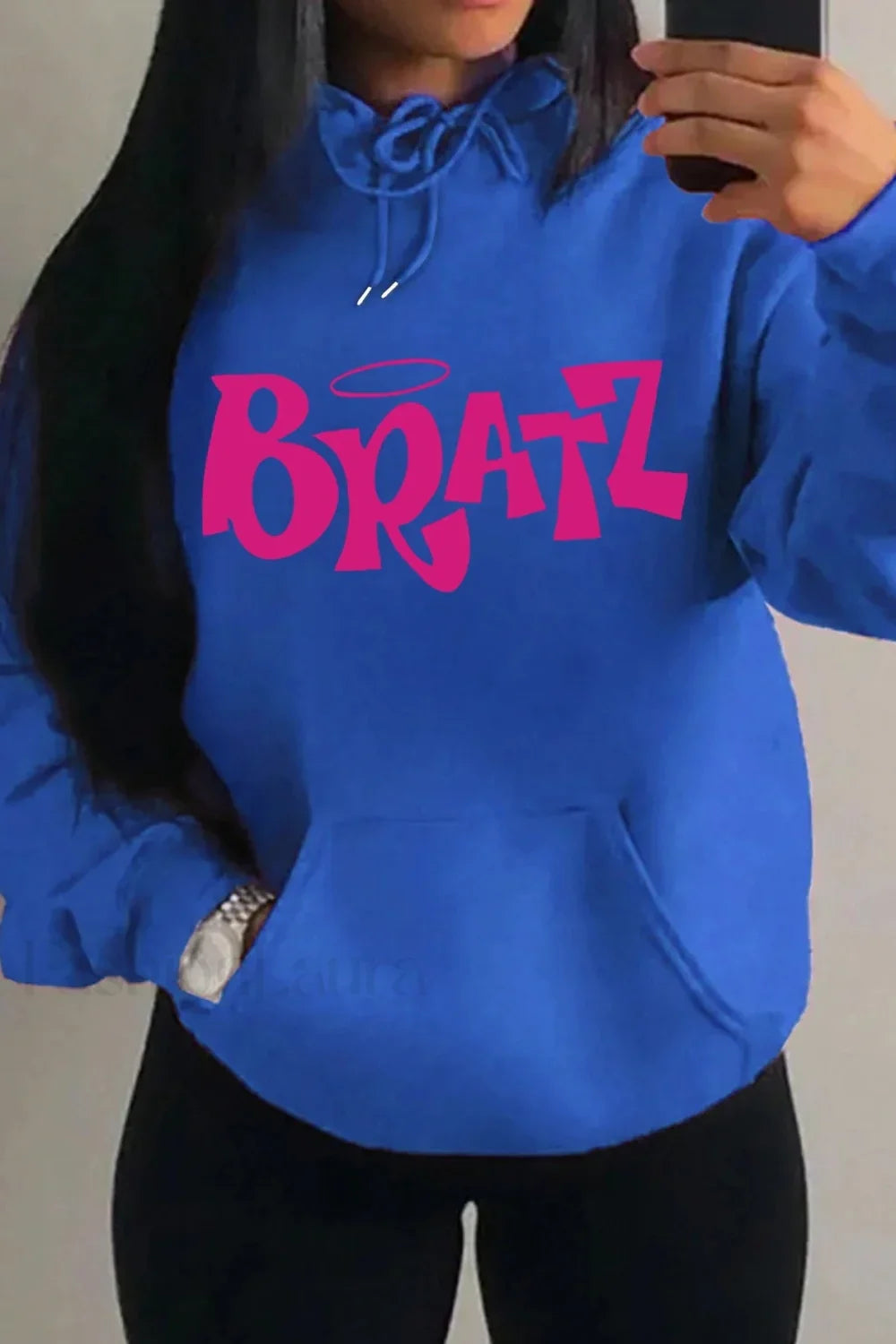 Multicolor Streetwear Pocket Hoodie