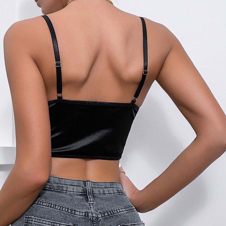 Myra Strap Criss Cross Front Bustier Cami Top