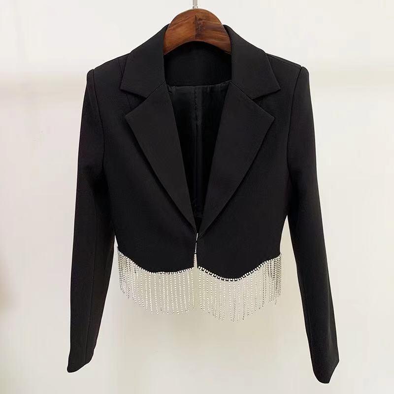 Nadia Rhinestone Tassel Trim Skirt Set