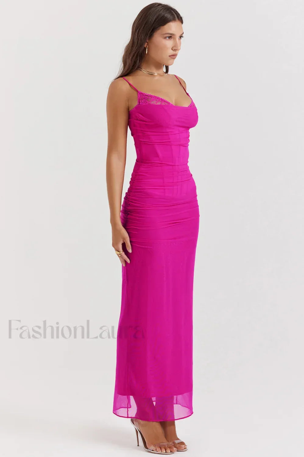 Nalini Fuchsia Stylish Maxi Dress