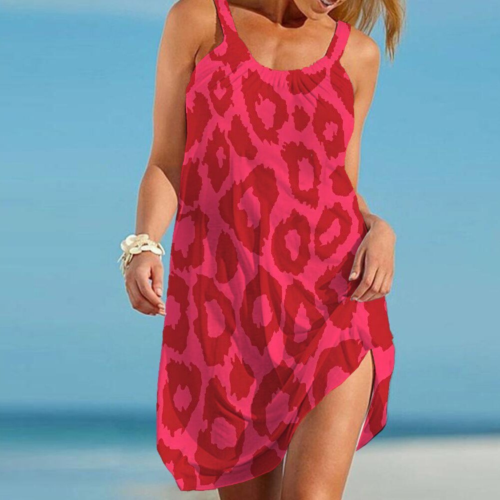 Renata Premium Leopard Print Summer Dress Statement Occasion Edit