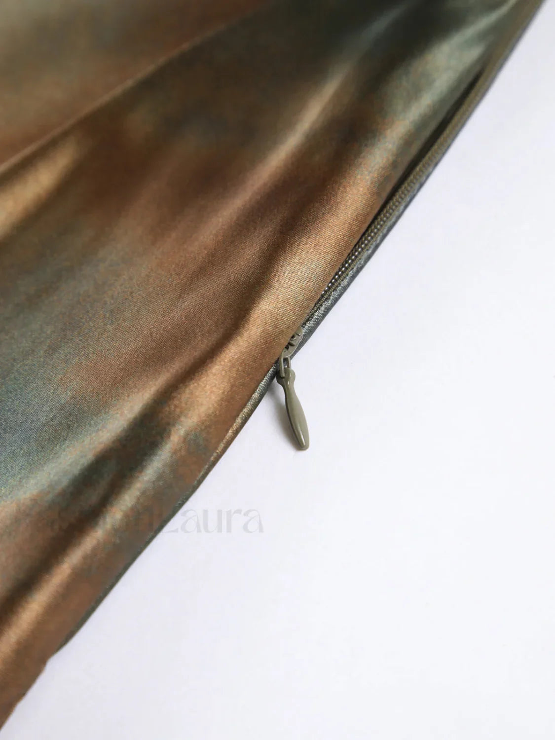 Neptune Satin Open Trendy Back Long Dress