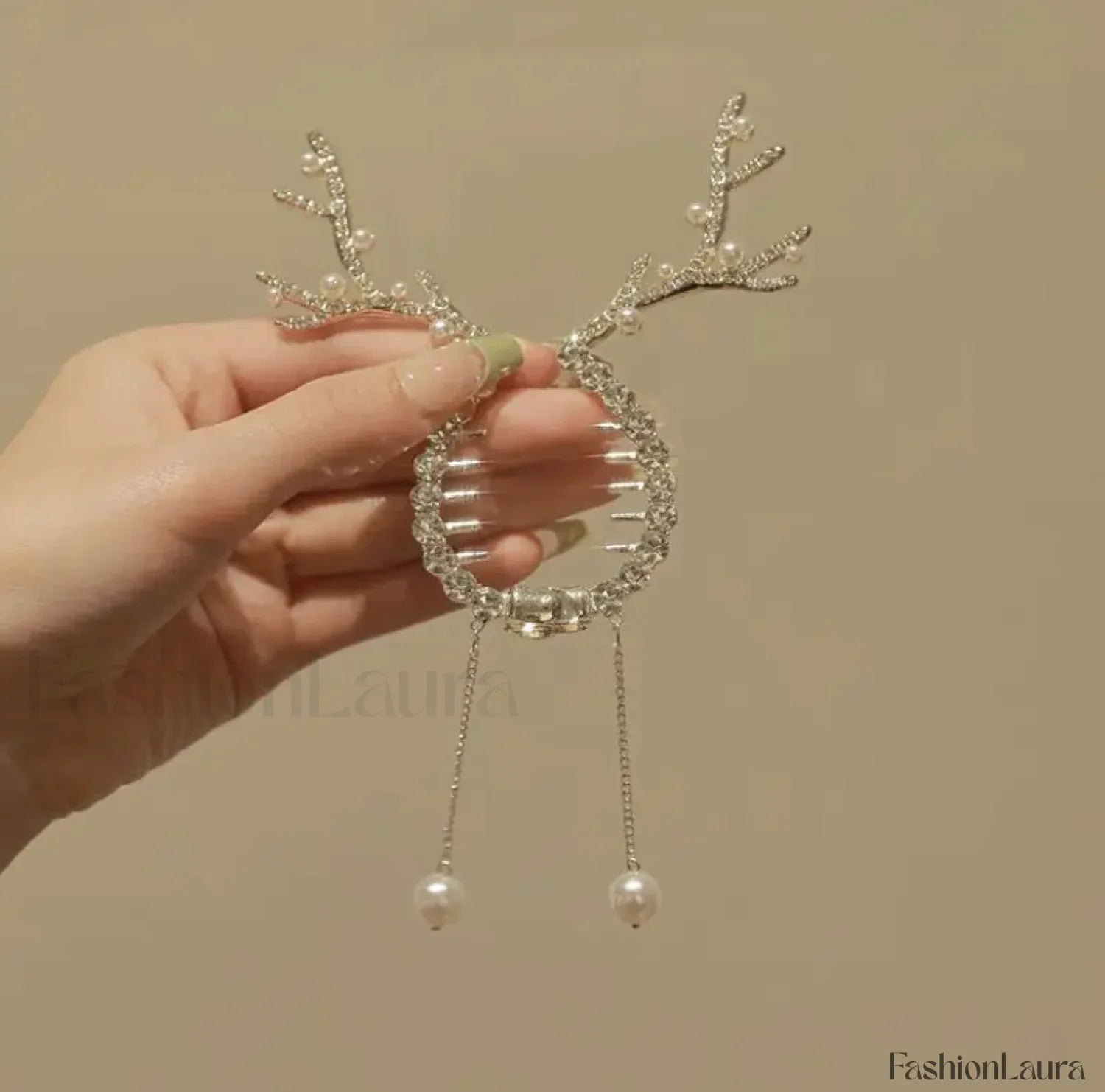 New Festival Christmas Elk Horn Tassel Golden Fashion Christmas Hair Accessory