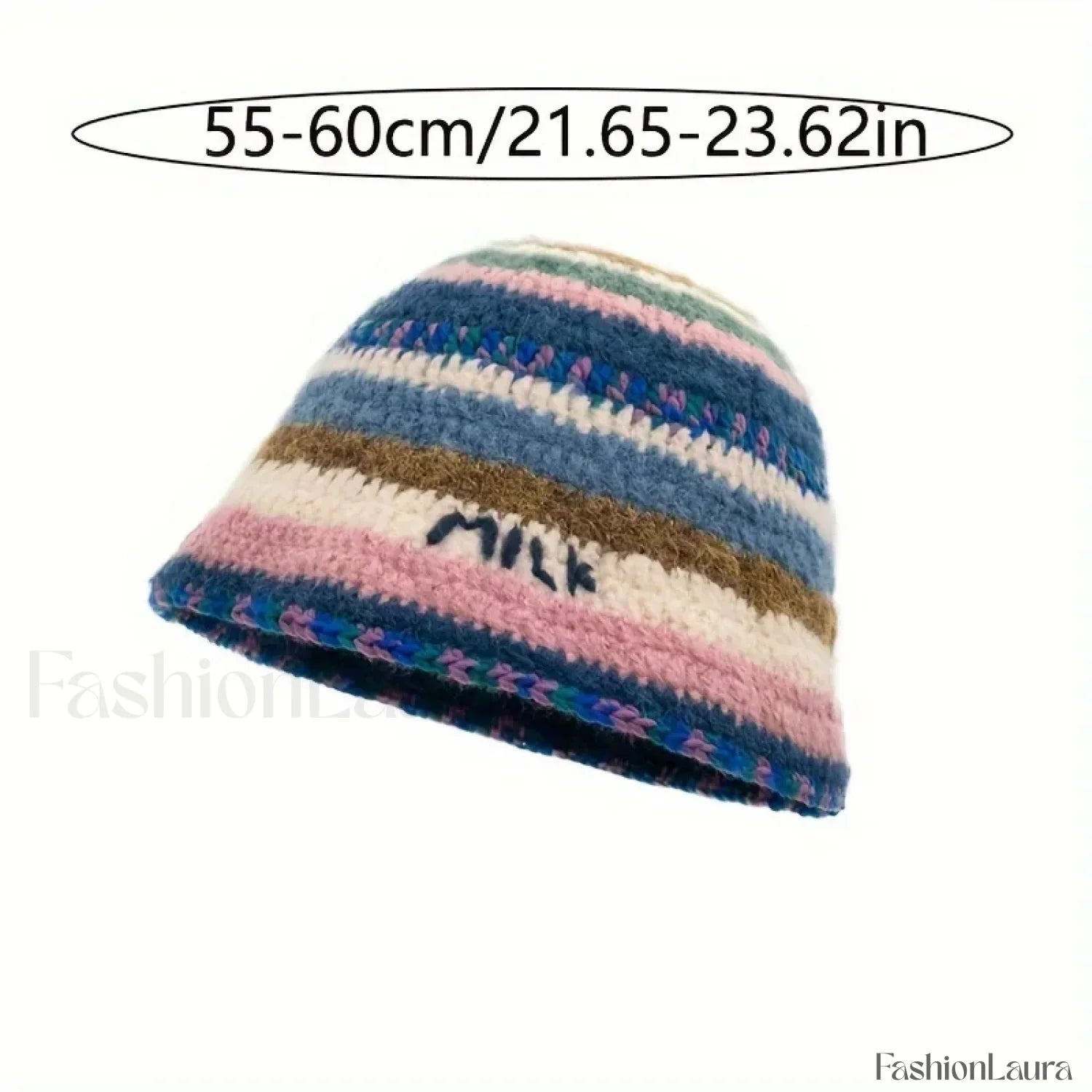 New Knitted Fisherman Autumn Winter Warm Retro Striped Basin Hat