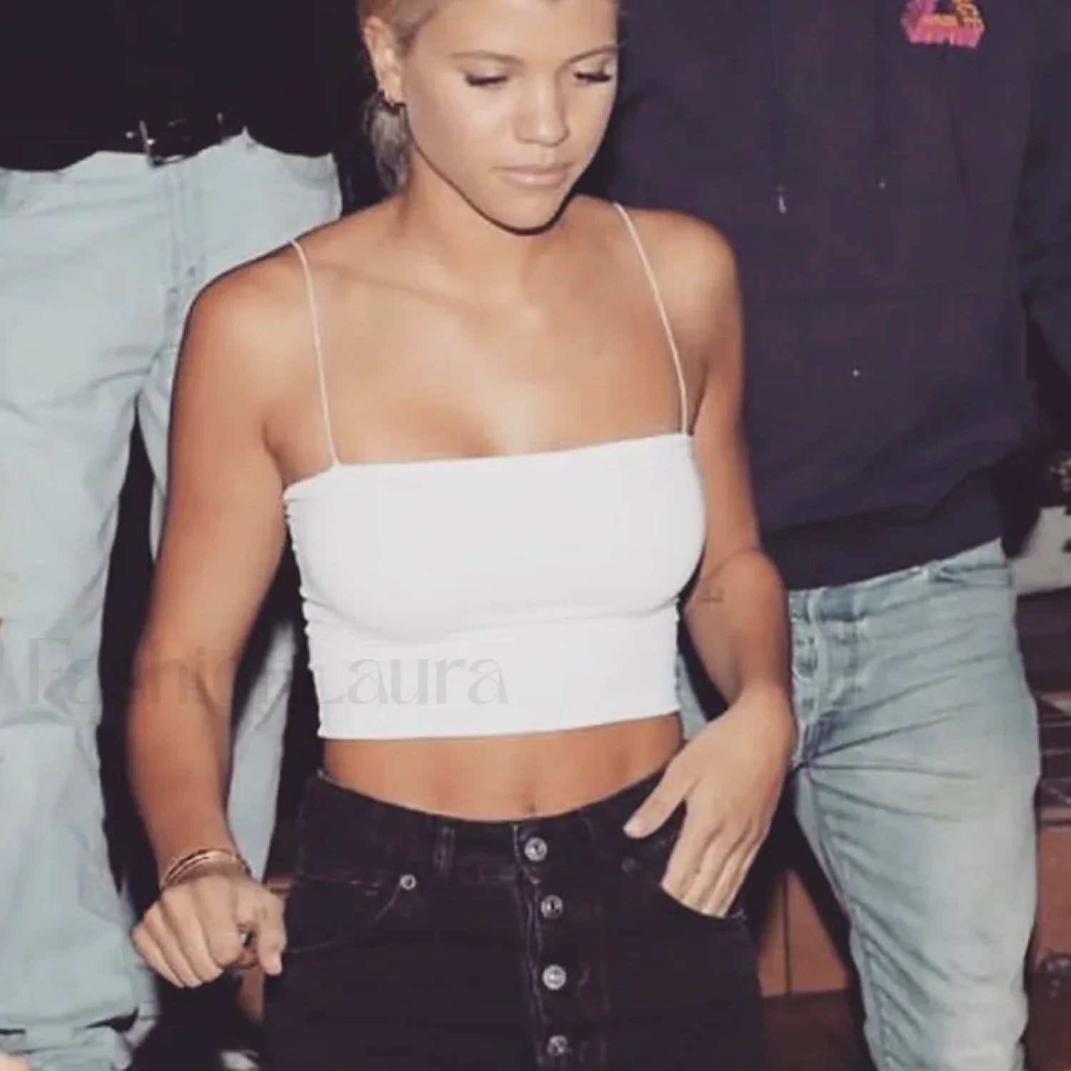 New Spaghetti Strap Bodycon Tube Crop Top