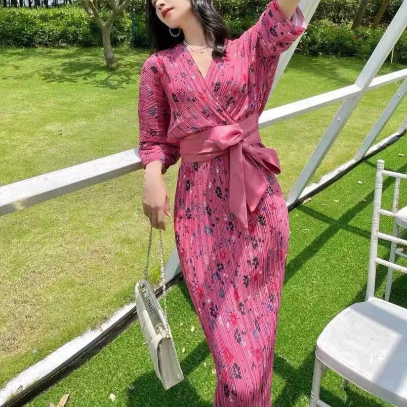 Nichele Belted Maxi Dress