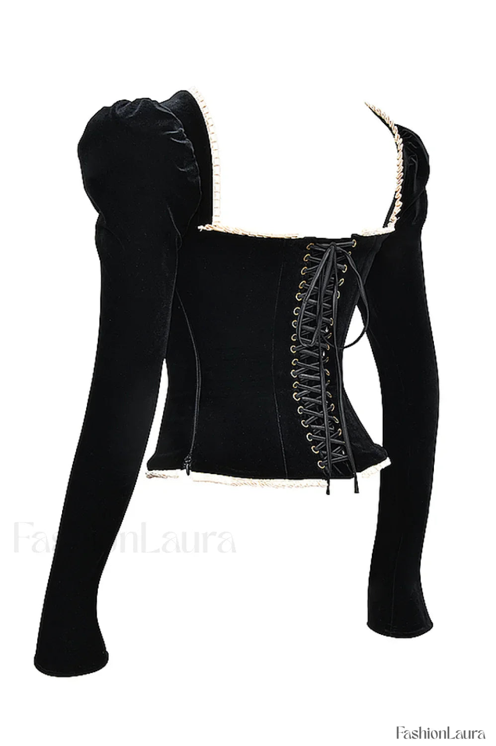 Noa Black Stylish Velvet Corset