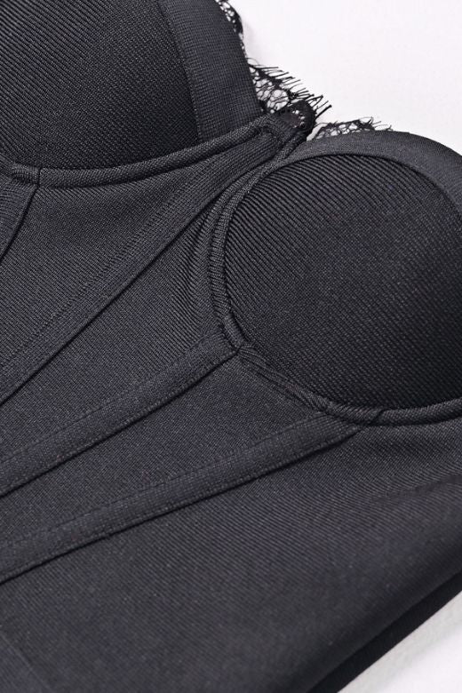 Nora Bandage Midi Dress - Classic Black