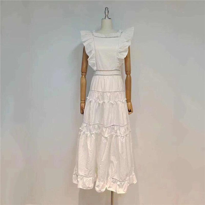 Nora Pleated Cap Sleeves Maxi Dress