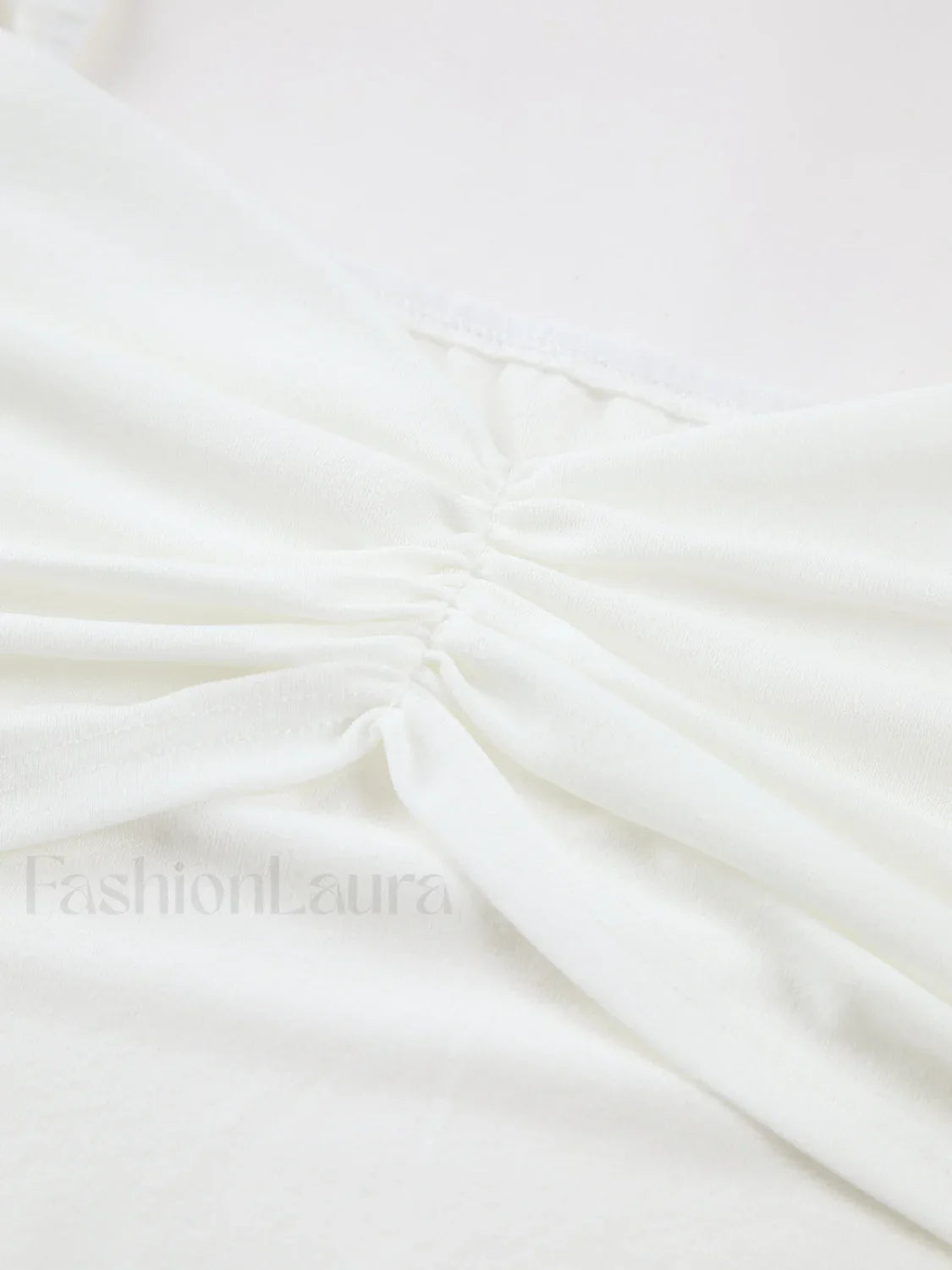 Nostalgia Ruched Graceful Long Sleeve Shirt