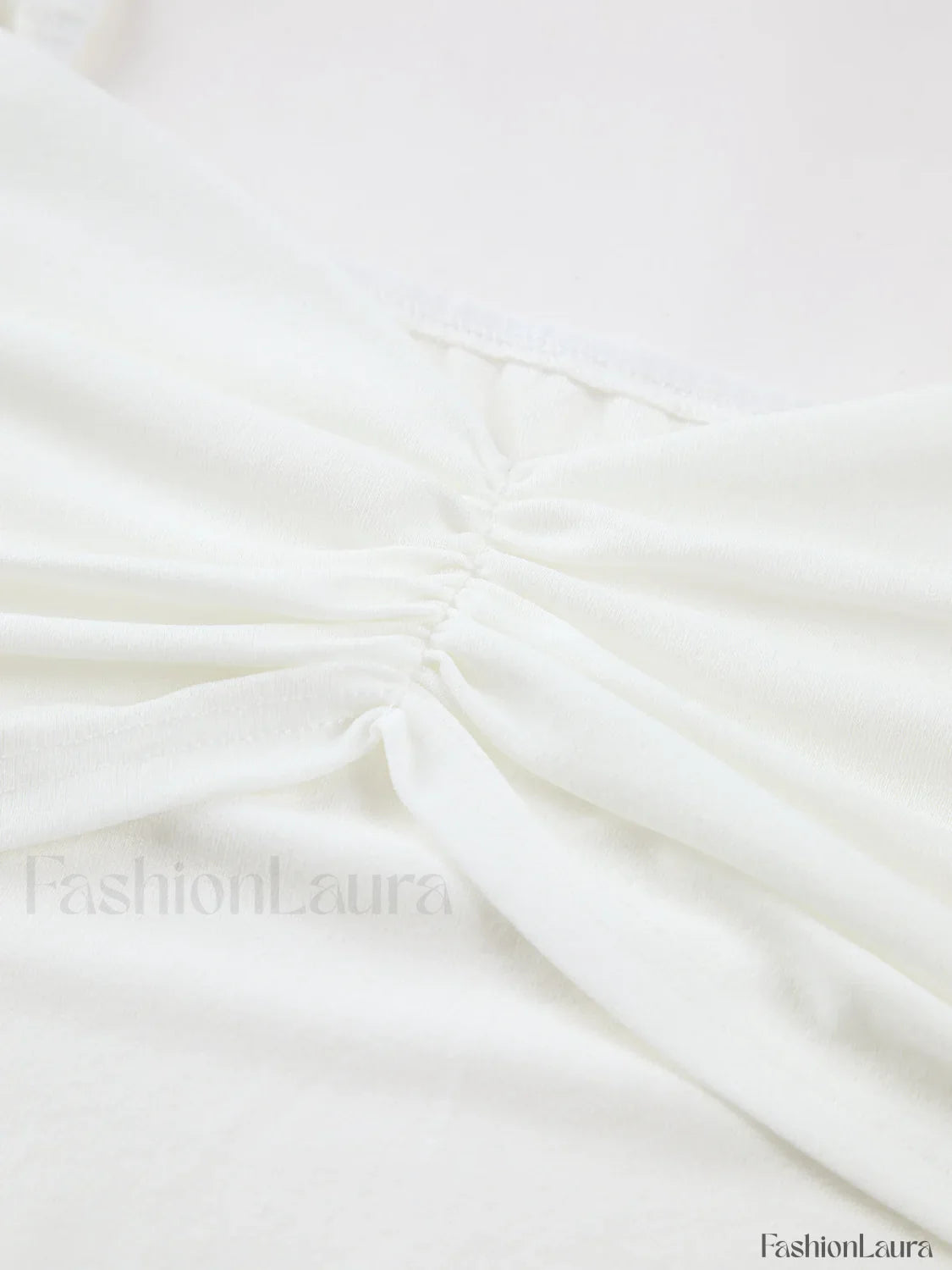 Nostalgia Ruched Graceful Long Sleeve Shirt