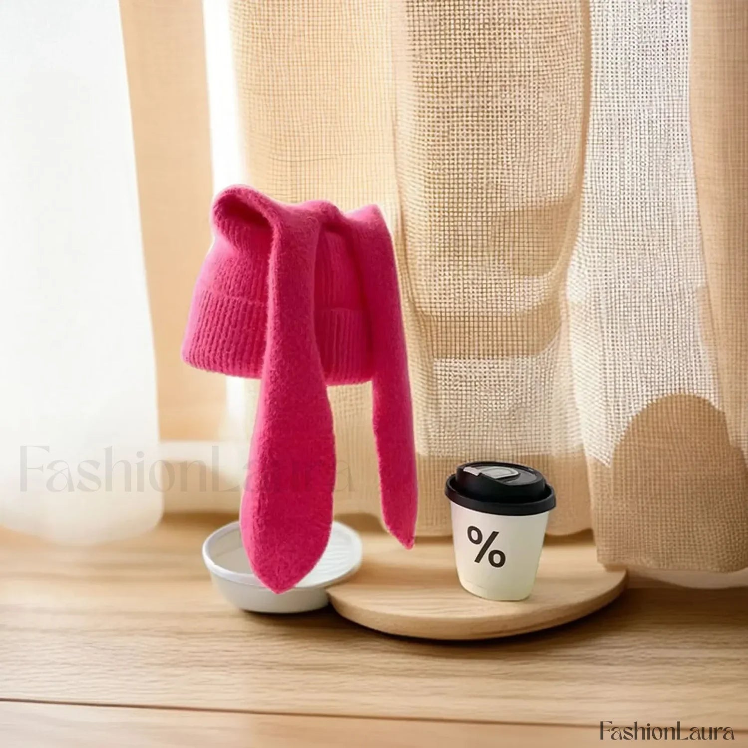 Novelty Cute Rabbit Ears Autumn Winter Skullies Beanies Hat