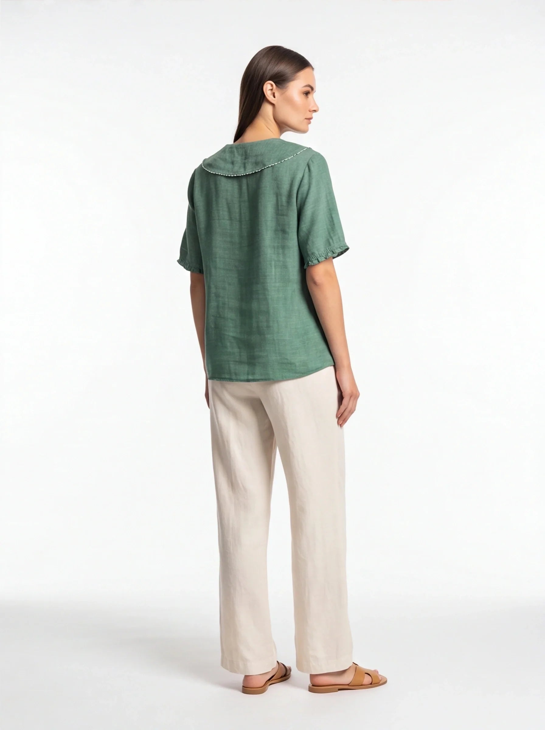 Elegant Airy Summer Blouse with Lightweight Fabric and Breathable Desi