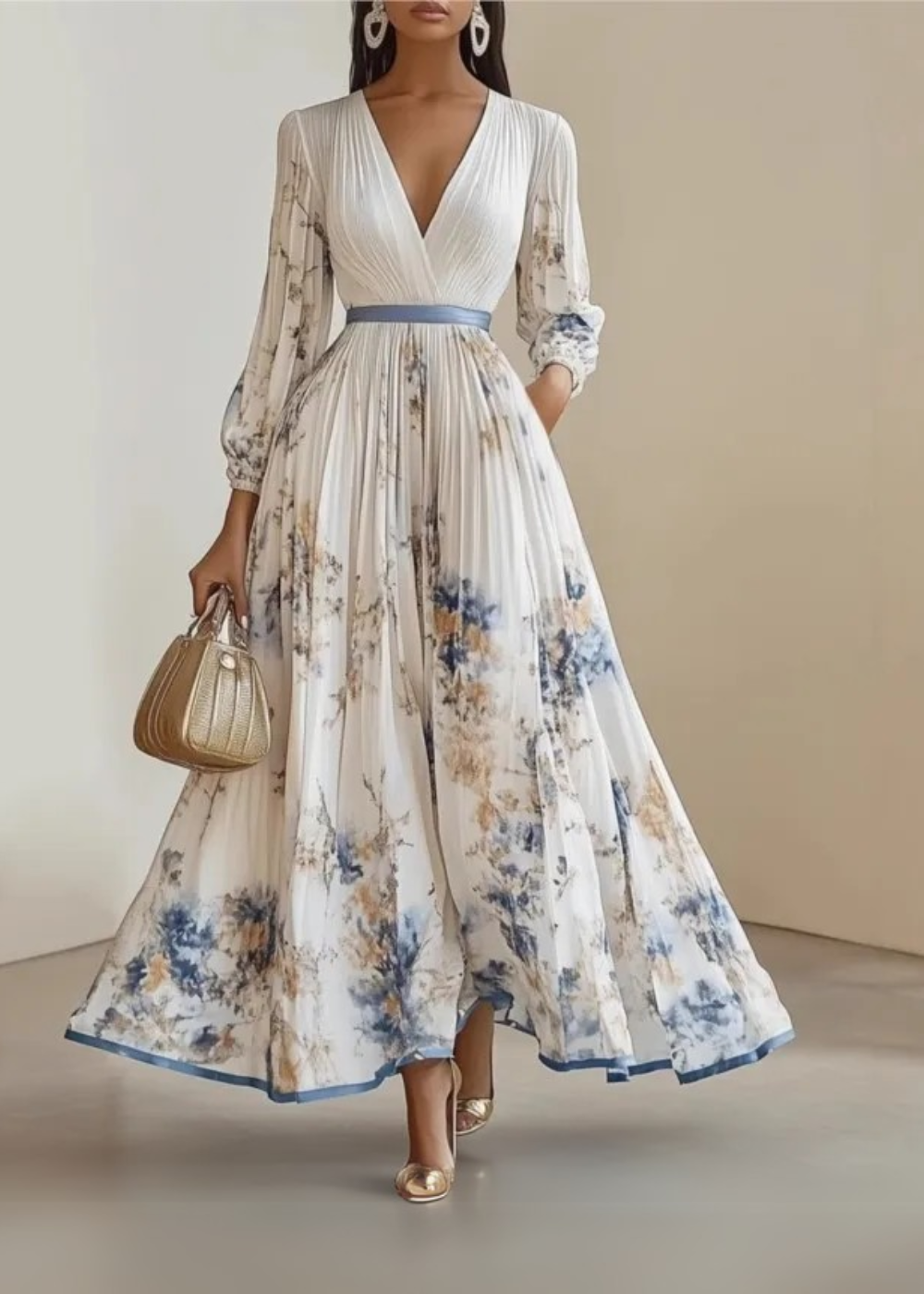Katie | Refined Floral Maxi Dress