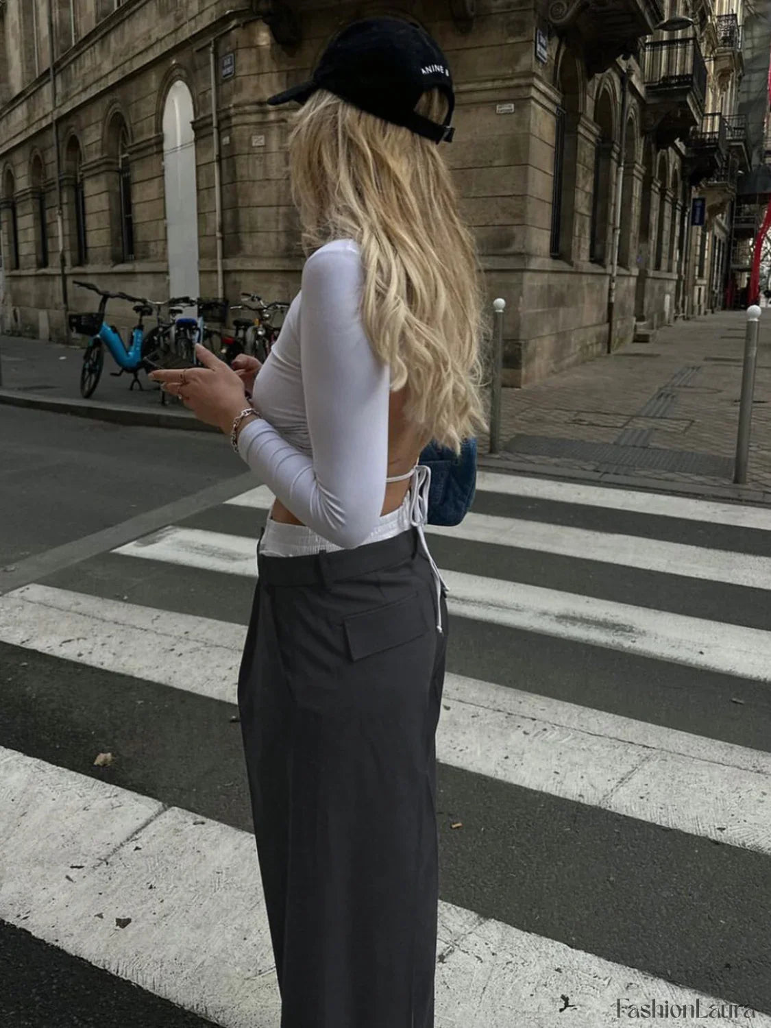 Off Duty Reversible Trendy Waistband Wide Leg Pants