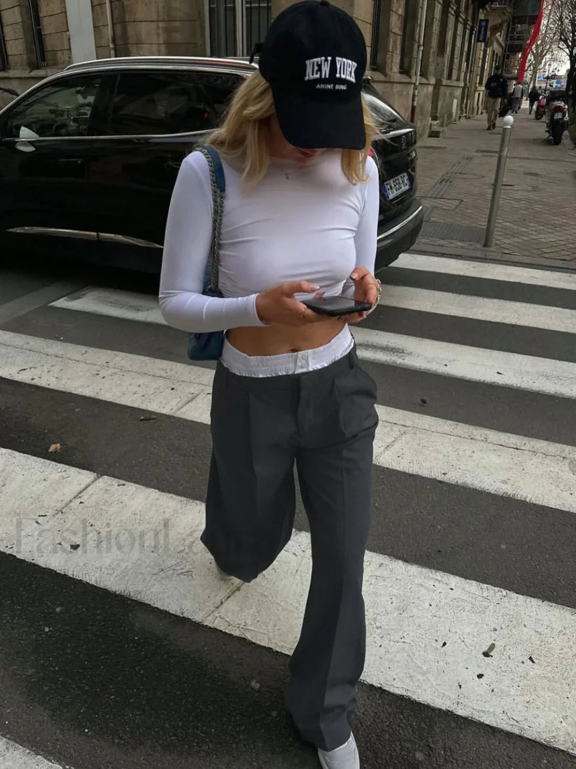 Off Duty Reversible Trendy Waistband Wide Leg Pants Grey / XS Pants