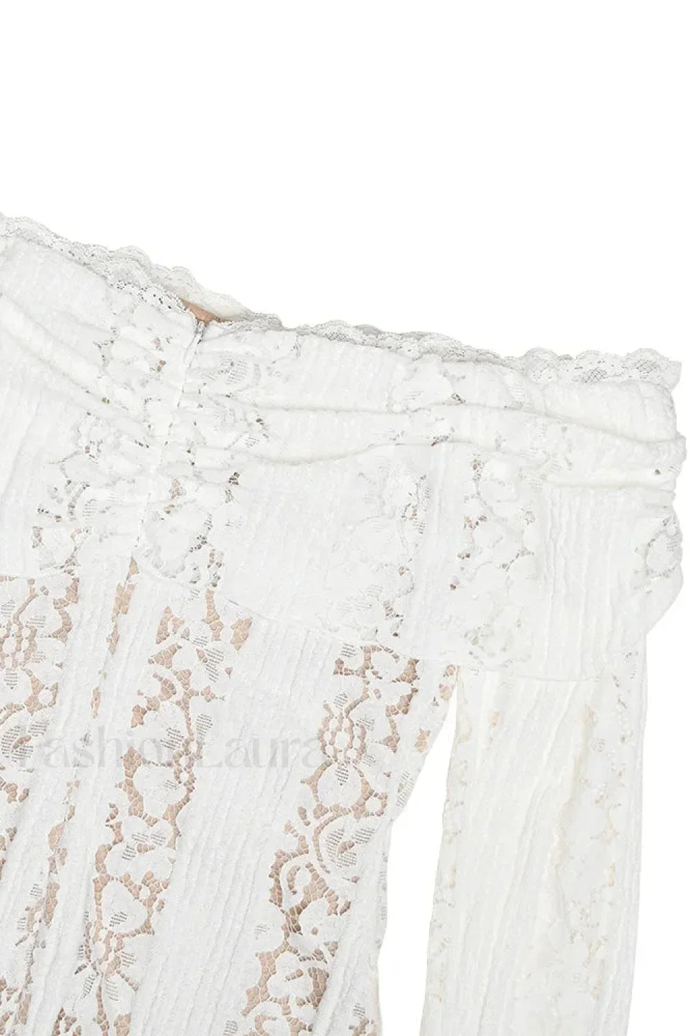 Off-Shoulder Lace Bodycon Boho Dress