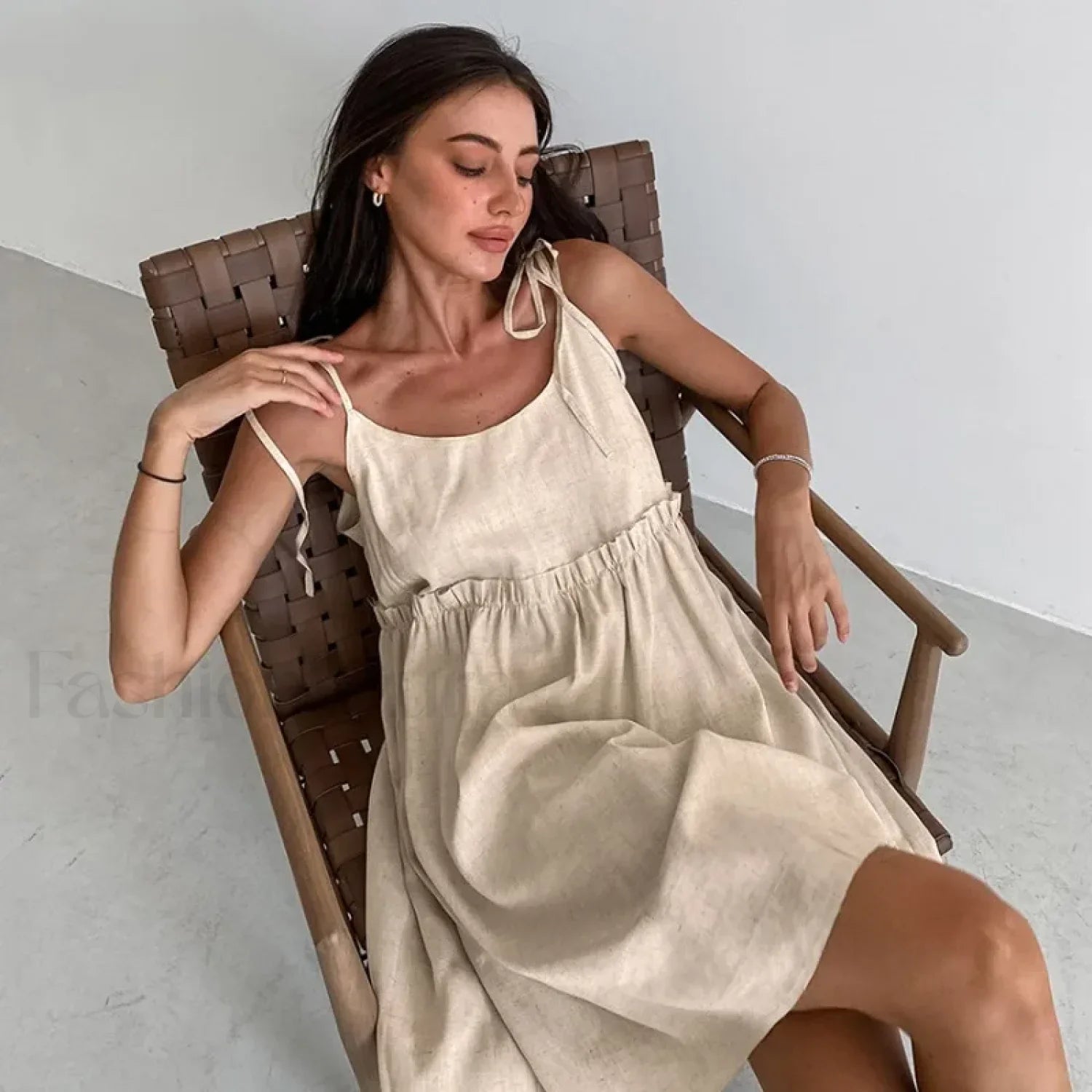 Off-Shoulder Lace-Up Slim Mini Dress