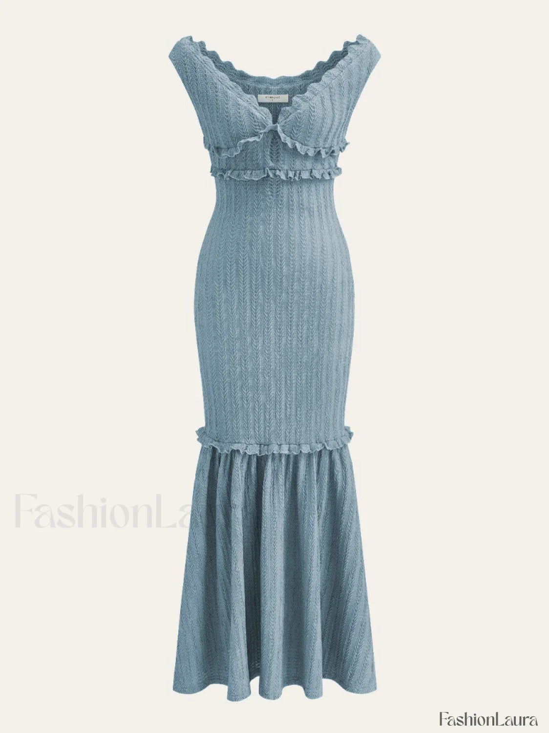 Off-Shoulder Ruffle Detail Dress